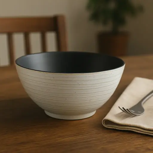 Ramen Bowl - Black on White